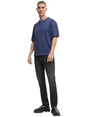 Image for Men's Plain Solid Top,Navy