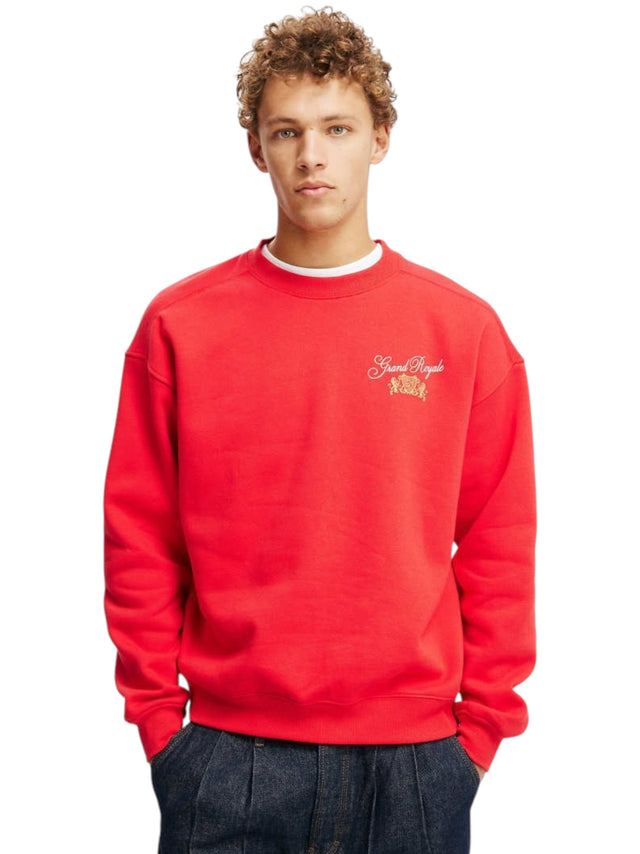 Image for Men's Printed Sweaters,Red