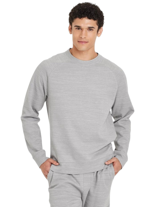Image for Men's Plain Solid Sweaters,Grey