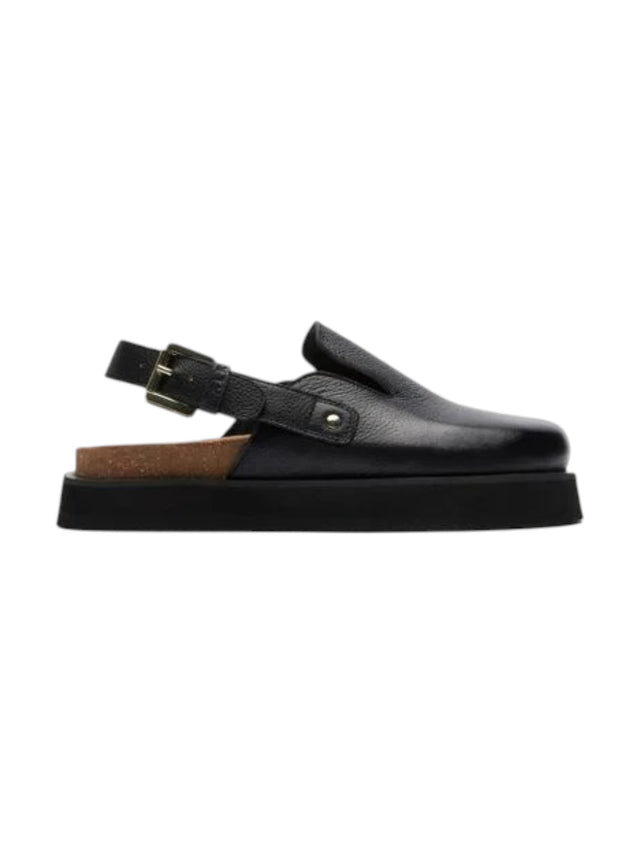 Image for Women's Plain Leather Shoes,Black