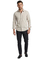 Image for Men's Textured Dress Shirt,Beige
