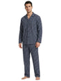 Image for Men's Plaid Sleepwear Set 2Pieces,Navy
