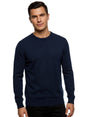 Image for Men's Plain Solid Sweaters,Navy
