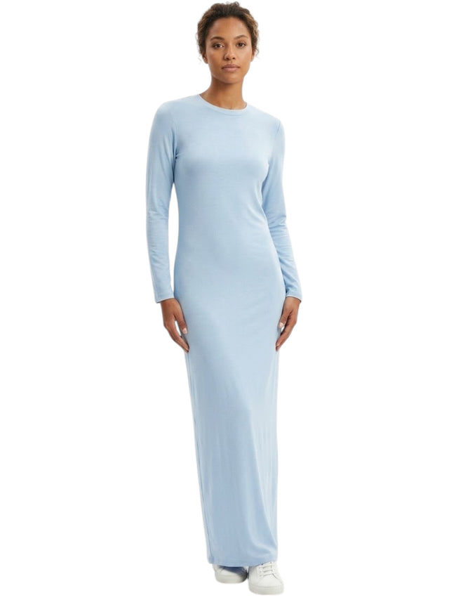 Image for Women's Plain Solid Dress,Light Blue