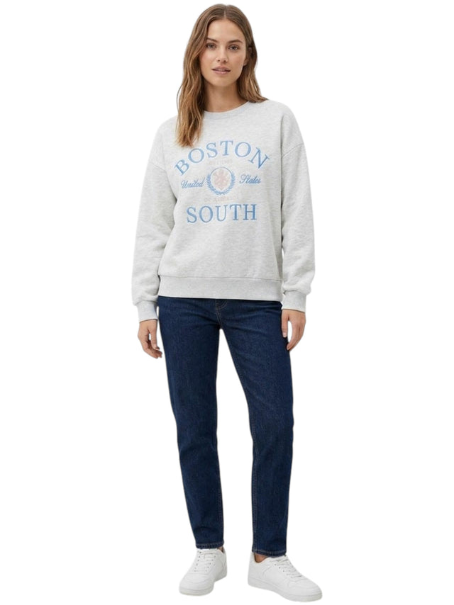 Image for Women's Printed Sweaters,Light Grey