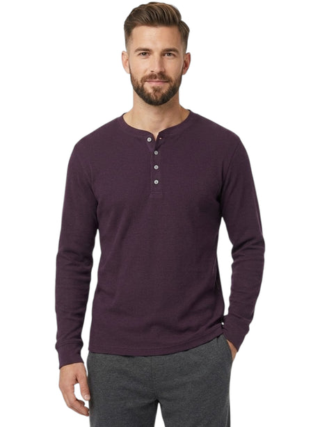 Image for Men's Textured Top,Purple