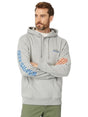 Image for Men's Printed Back Hoodies,Grey
