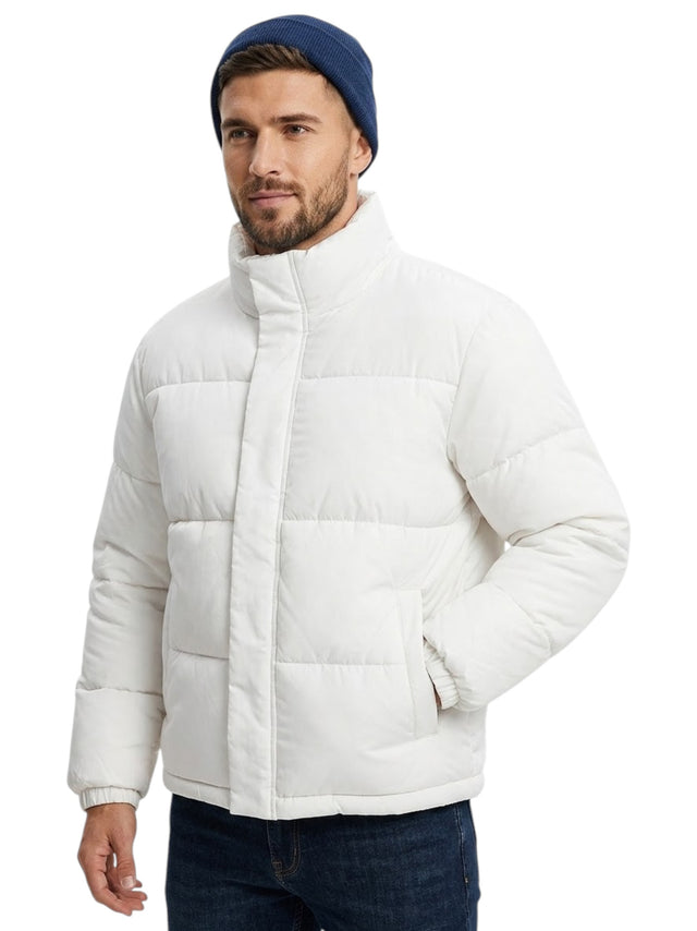 Image for Men's Quilted Jacket,Off White