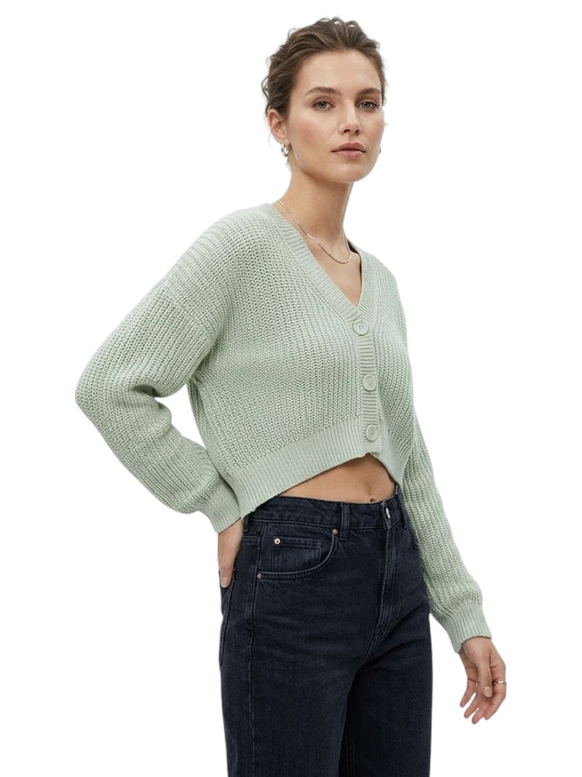 Image for Women's Knitted Cardigan,Mint Green
