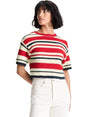 Image for Women's Colorblocked Crochet Top,Multi
