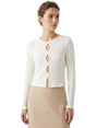 Image for Women's Striped Top,White/Beige