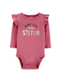 Image for Kids Girl's Printed Bodysuit,Pink