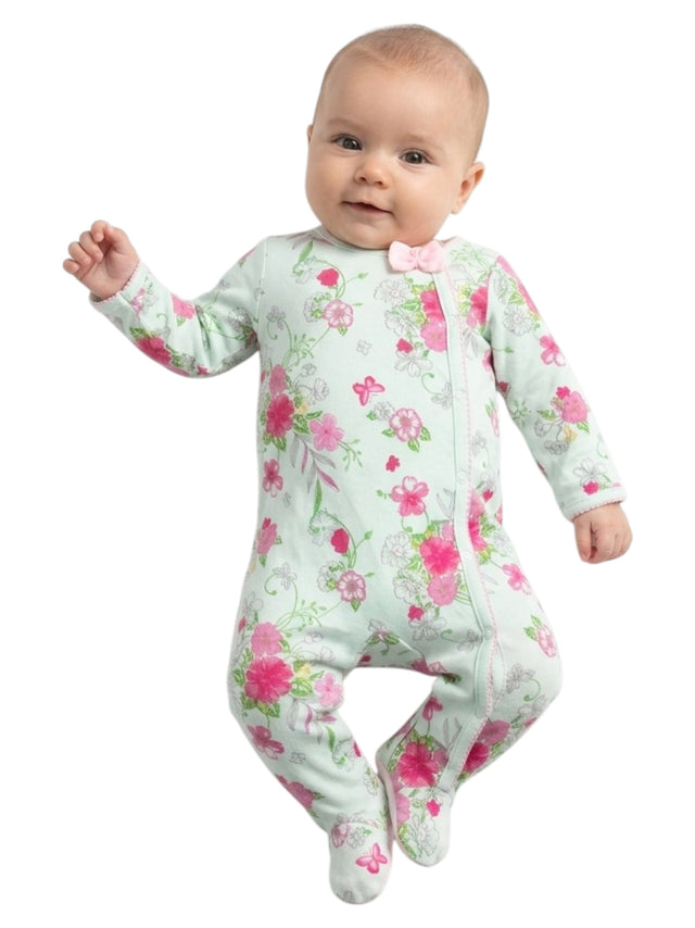 Image for Kids Girl's Floral Printed Jumpsuit,Mint