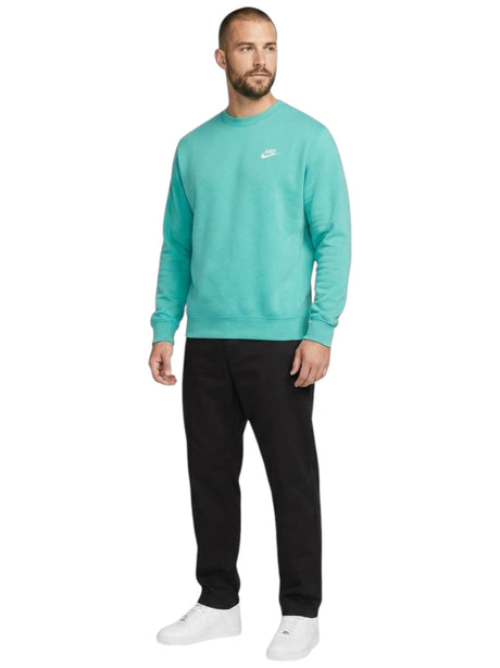 Image for Men's Brand Logo Printed Sweaters,Turquoise