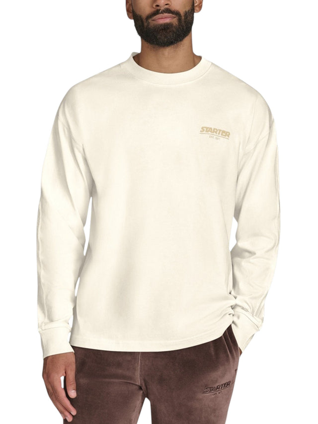 Image for Men's Brand Logo Printed Sweaters,Beige