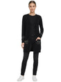 Image for Women's Plain Cardigan,Black