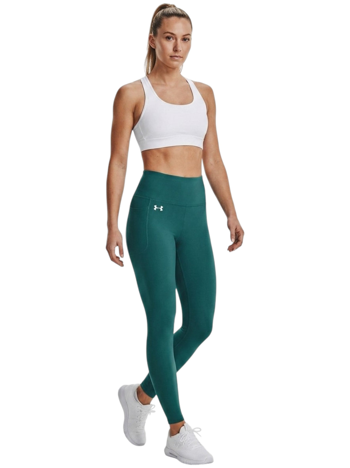 Image for Women's Plain Solid Sport Legging,Green