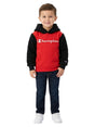 Image for Kids Boy's Brand Logo Printed Hoodies With Faux Fur,Red