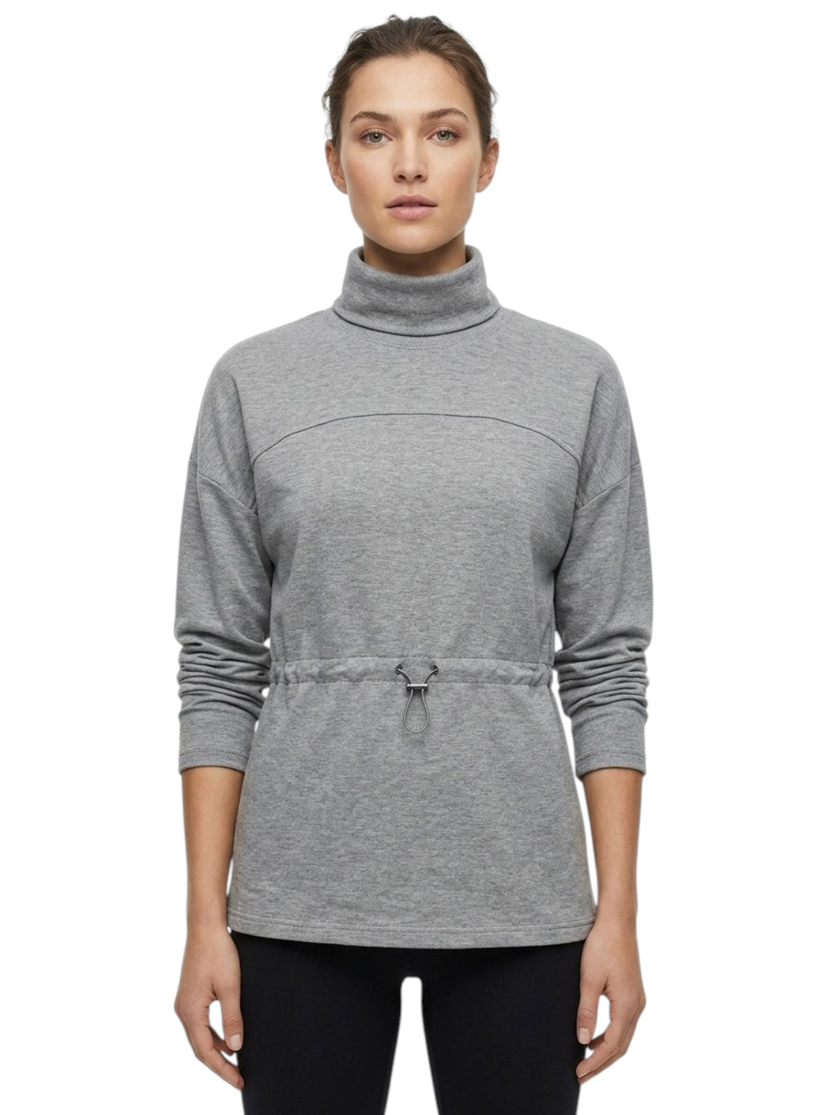 Image for Women's Plain Solid Sweaters,Grey