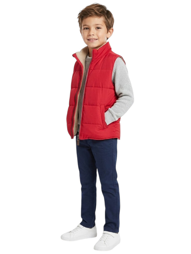Image for Kids Boy's Plain Vest,Red