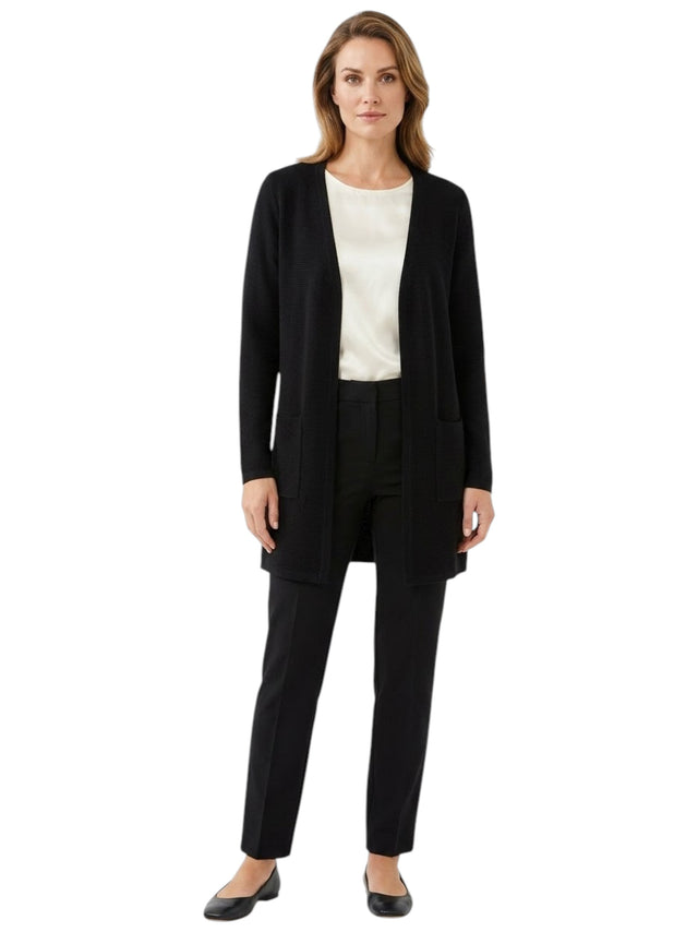 Image for Women's Textured Cardigan,Black