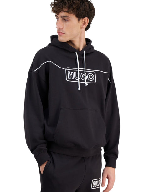 Image for Men's Brand Logo Printed Hoodies,Black