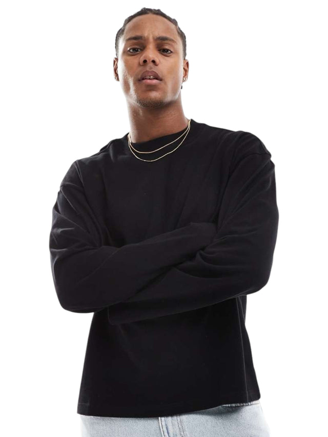 Image for Men's Plain Sweater,Black