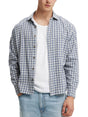 Image for Men's Plaid Dress Shirt,Grey
