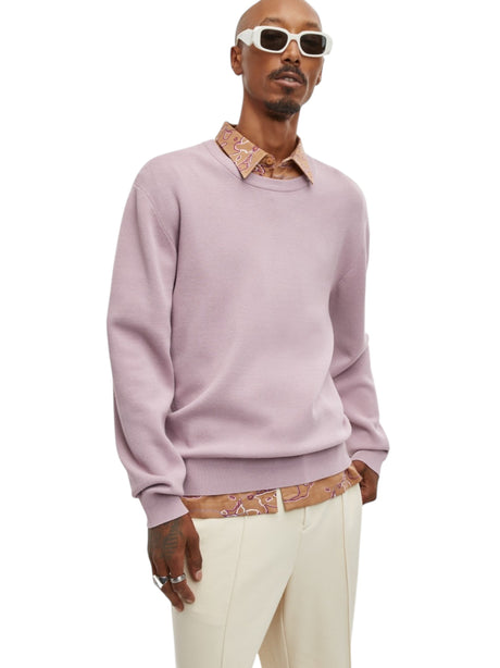 Image for Men's Plain Sweater,Mauve