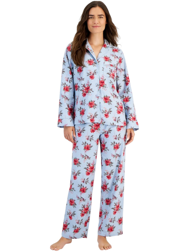 Image for Women's Floral Printed Sleepwear Set 2 Pieces,Blue