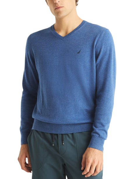 Image for Men's Textured Sweaters,Dusty Blue