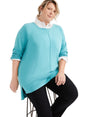 Image for Wome's Plain Top,Dusty Turquoise
