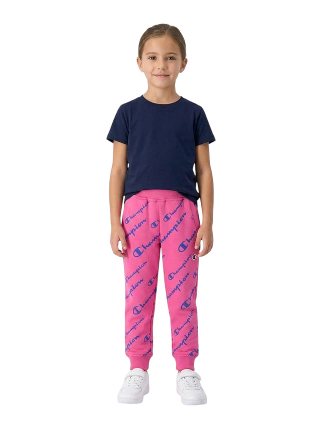 Image for Kids Girl's Brand Logo Printed Pant,Hot Pink