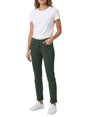 Image for Women's Plain Solid Jeans,Olive