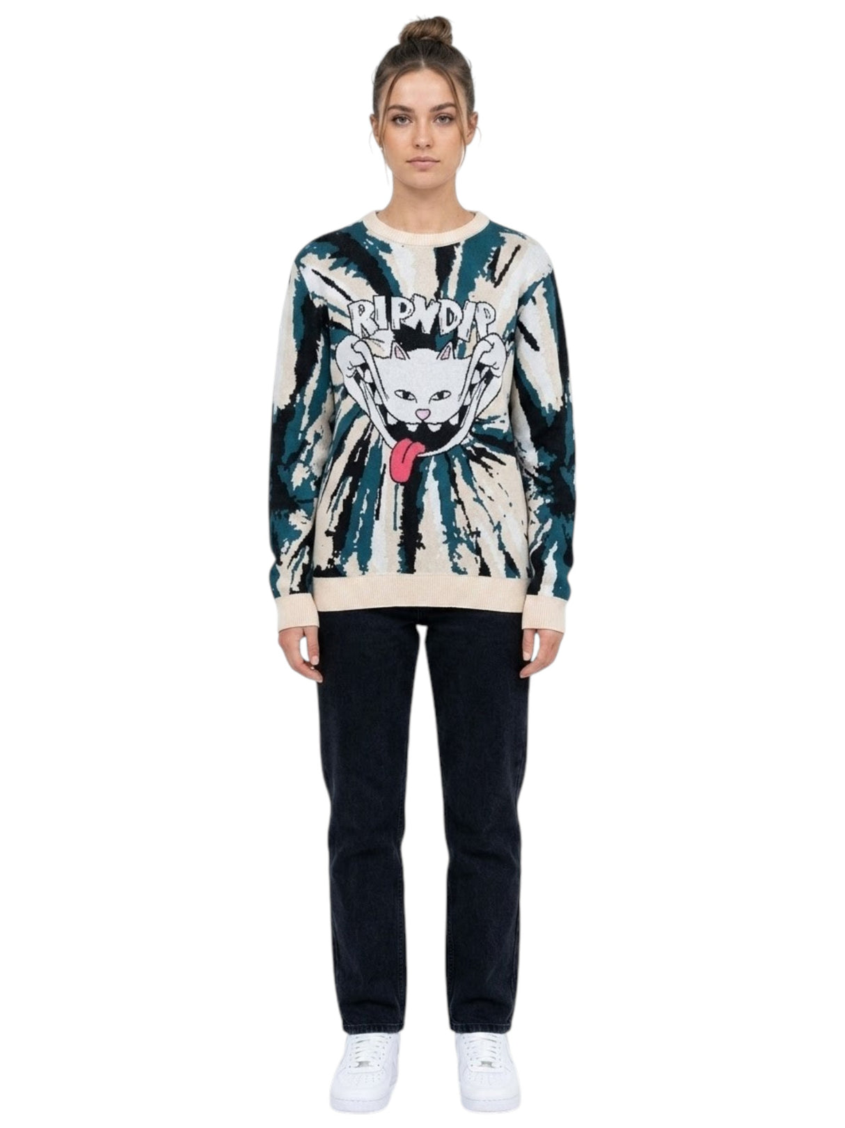 Image for Women's Printed Sweaters,Multi