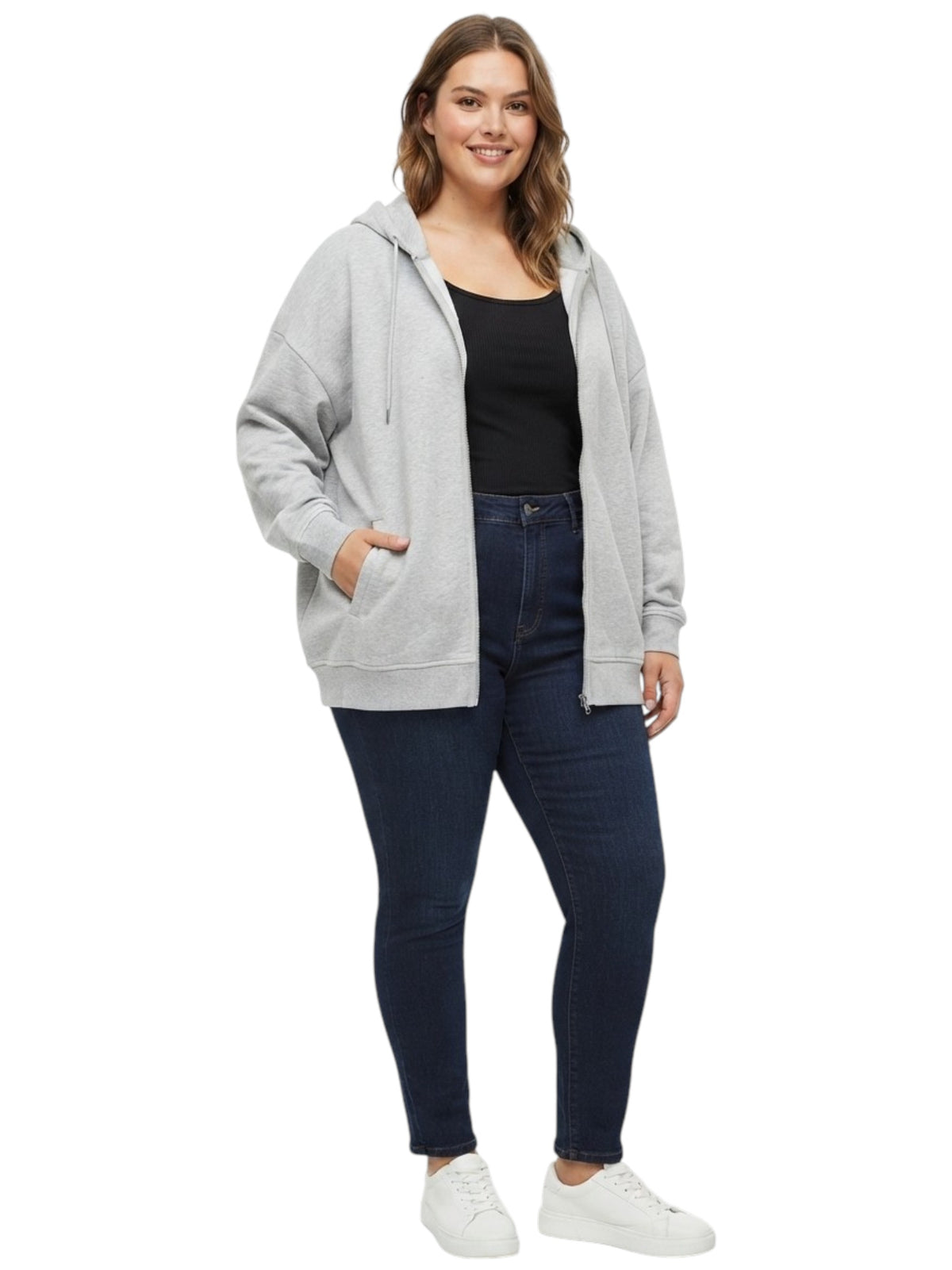 Image for Women's Plain Hoodies,Grey