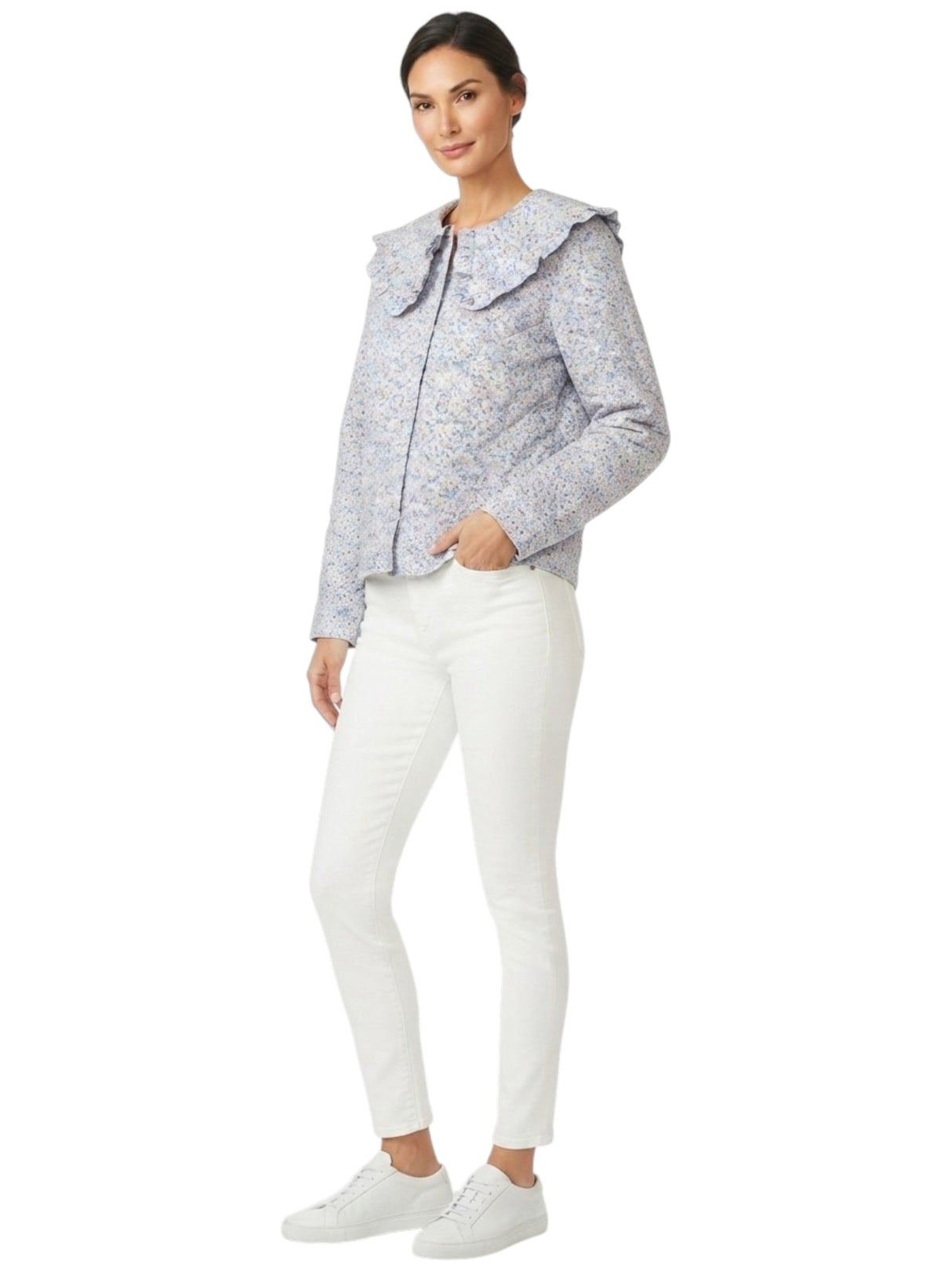 Image for Women's Floral Printed Sweater,Multi