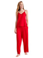 Image for Women's Plain Sleepwear Set 2 Pieces,Red
