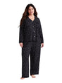 Image for Women's Printed Sleepwear Set 2 Pieces,Black