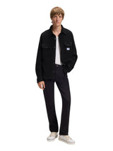 Image for Men's Ribbed Knit Zip Shirt,Black