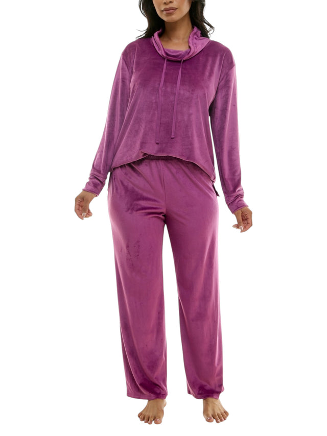 Image for Women's Mohair Sleepwear Set 2 Pieces,Mauve