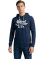 Image for Men's Printed Hoodies,Navy