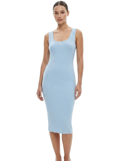 Image for Women's Ribbed Dress,Light Blue
