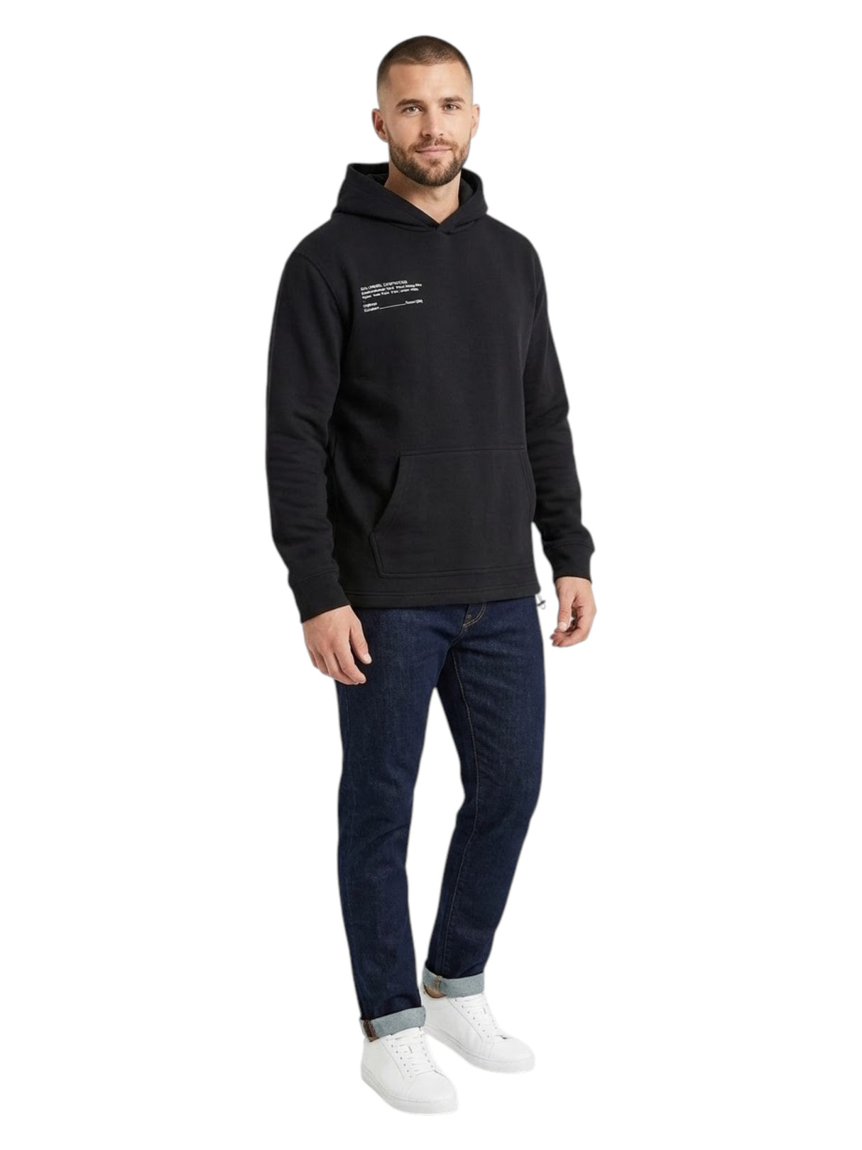 Image for Men's Plain Hoodies,Black