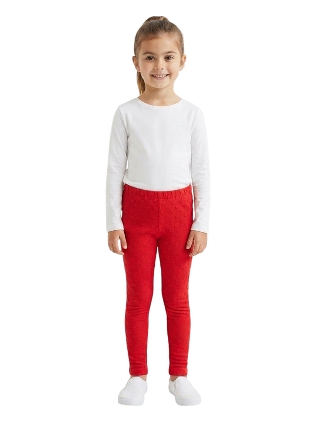 Image for Kids Girl's Textured Pants,Red