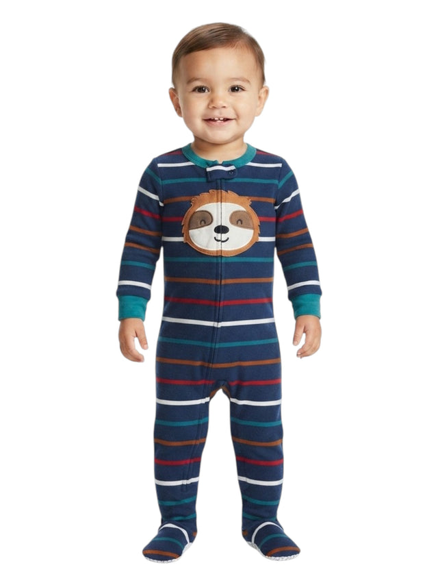 Image for Kids Boy's Striped Jumpsuit,Navy