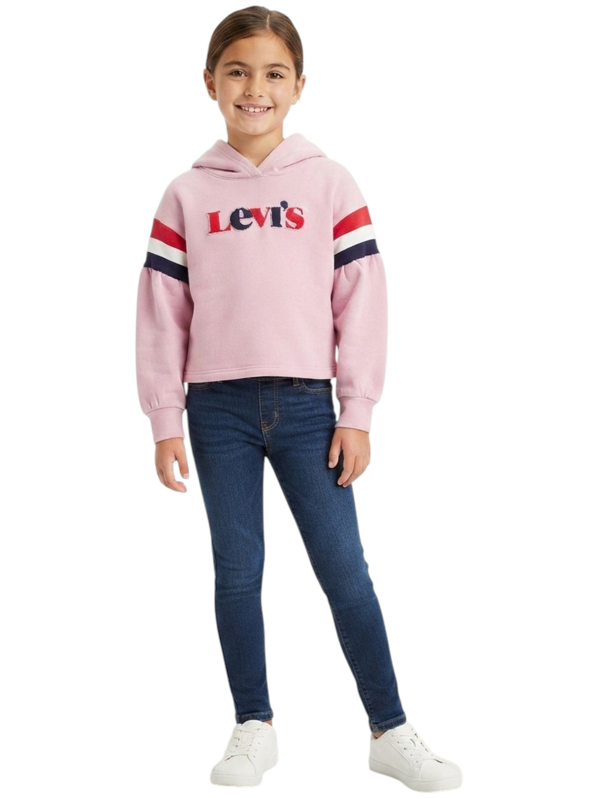Image for Kids Girl's Brand Logo Printed Hoodies,Light Mauve