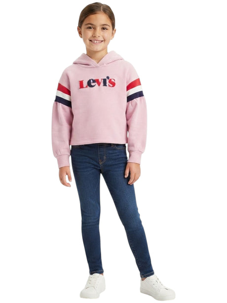 Image for Kids Girl's Brand Logo Printed Hoodies,Light Mauve
