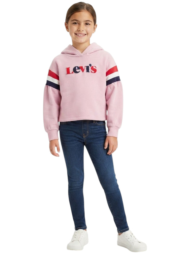 Image for Kids Girl's Brand Logo Printed Hoodies,Light Mauve