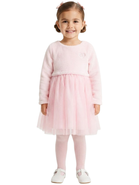Image for Kids girl's Faux Fur Dress,Light Pink
